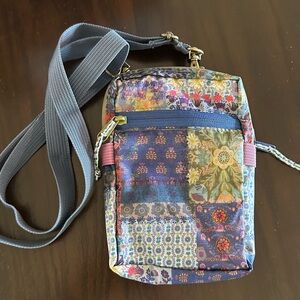 Natural Life Blue Patchwork Crossbody Bag
